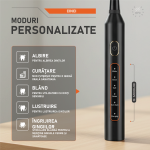 Irigator Oral Profesional+Periuta dinti electrica RPZ DuoClean, IPX7 , Rezervor 300 ml - imagine 5