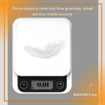 Cantar de bucatarie inteligent RPZ NutriScale , 24 indici nutritionali - imagine 7