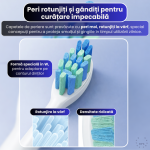 Periuta de dinti sonica electrica reincarcabila pentru adulti, Rapaz, 42000 oscilatii ALB - imagine 8